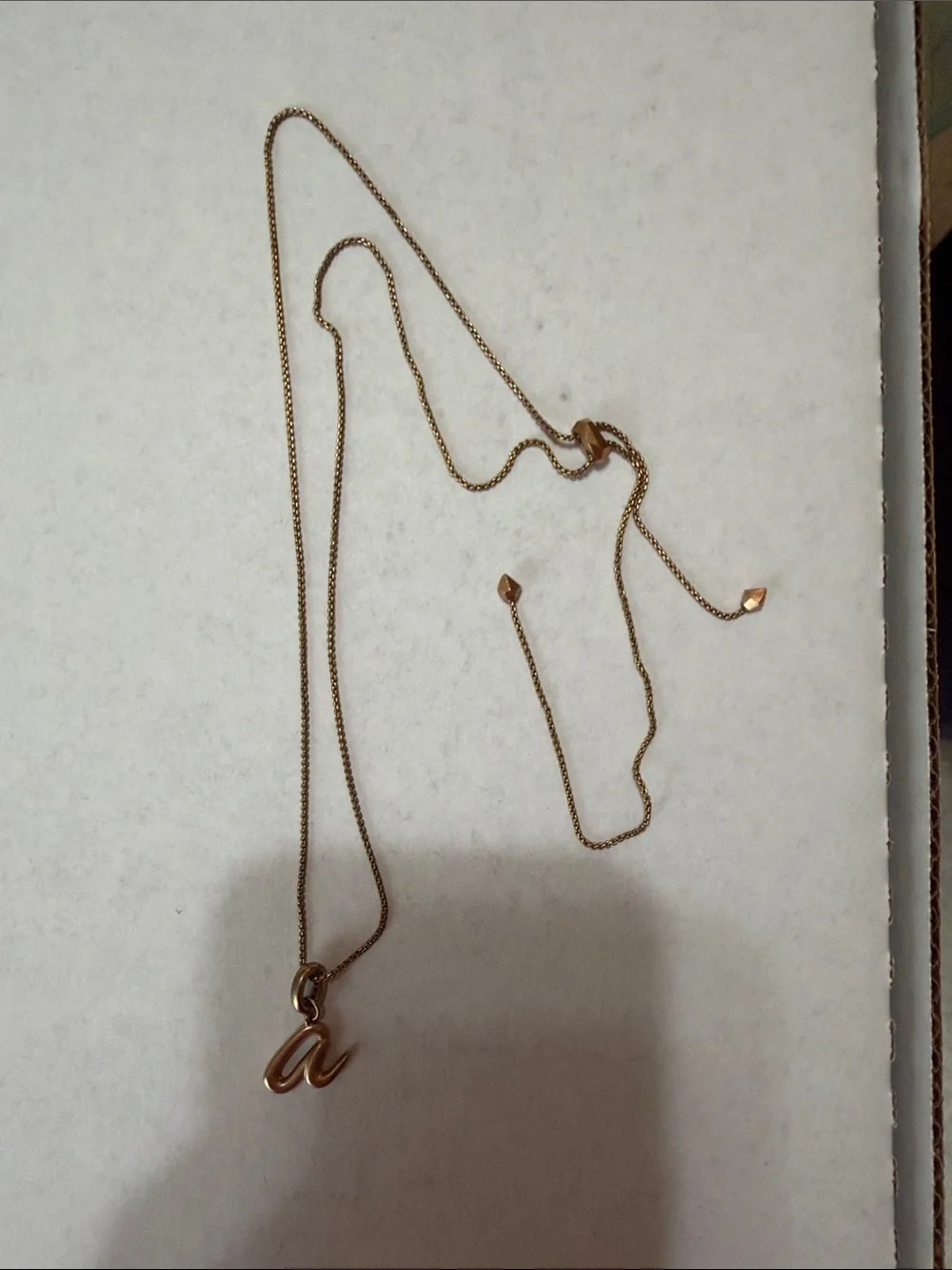Kendra Scott Gold Script 'a' Pendant Necklace